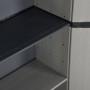 Garden cabinet with 3 shelves in gray and black 68x40x168 cm by vidaXL, Lockers and storage cabinets - Ref: Foro24-340983, Pr...