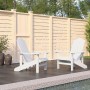 Sillas de jardín Adirondack 2 unidades HDPE blanco de vidaXL, Sillas de jardín - Ref: Foro24-3095692, Precio: 206,32 €, Descu...