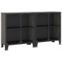 Storage cabinets 2 units metal and gray MDF by vidaXL, Lockers and storage cabinets - Ref: Foro24-3095970, Price: 235,39 €, D...