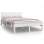 Solid white pine wood bed frame 120x200 cm by vidaXL, Beds and slatted bases - Ref: Foro24-833114, Price: 185,26 €, Discount: %