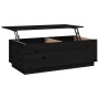 Solid black pine wood coffee table 100x50x35 cm by vidaXL, Coffee table - Ref: Foro24-813424, Price: 121,75 €, Discount: %