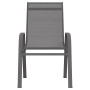 Stackable garden chairs 2 units gray textilene by vidaXL, Garden chairs - Ref: Foro24-318778, Price: 96,41 €, Discount: %