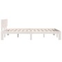 Solid white pine wood bed frame 120x200 cm by vidaXL, Beds and slatted bases - Ref: Foro24-833114, Price: 185,26 €, Discount: %