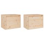 Wall cabinets 2 pcs solid pine wood 45x30x35 cm by vidaXL, Shelves and shelves - Ref: Foro24-813436, Price: 63,83 €, Discount: %