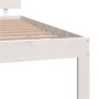 Solid white pine wood bed frame 120x200 cm by vidaXL, Beds and slatted bases - Ref: Foro24-833114, Price: 185,26 €, Discount: %