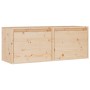 Wall cabinets 2 pcs solid pine wood 45x30x35 cm by vidaXL, Shelves and shelves - Ref: Foro24-813436, Price: 63,83 €, Discount: %