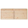 Armarios de pared 2 uds madera maciza de pino 45x30x35 cm de vidaXL, Estantes y estanterías - Ref: Foro24-813436, Precio: 75,...