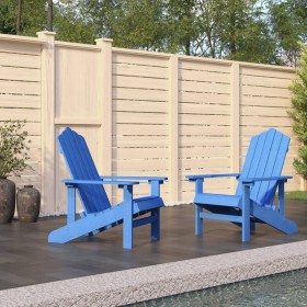 Adirondack garden chairs 2 units HDPE aqua blue by vidaXL, Garden chairs - Ref: Foro24-3095695, Price: 289,99 €, Discount: %