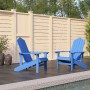 Sillas de jardín Adirondack 2 unidades HDPE azul aqua de vidaXL, Sillas de jardín - Ref: Foro24-3095695, Precio: 288,95 €, De...