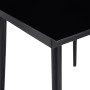 Mesa de comedor de jardín acero y vidrio negra 80x80x74 cm de vidaXL, Mesas de jardín - Ref: Foro24-318749, Precio: 106,99 €,...