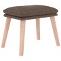 Taupe gray fabric footstool 45x29.5x35 cm by vidaXL, Ottomans - Ref: Foro24-341433, Price: 43,41 €, Discount: %