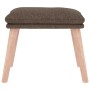 Taupe gray fabric footstool 45x29.5x35 cm by vidaXL, Ottomans - Ref: Foro24-341433, Price: 43,41 €, Discount: %