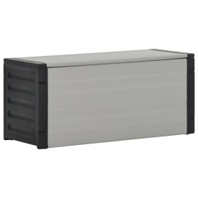 Gray garden waste bin 85x34x40 cm by vidaXL, Garbage cans and trash cans - Ref: Foro24-340988, Price: 59,62 €, Discount: %