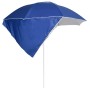 Beach umbrella with blue side walls 215 cm by vidaXL, Umbrellas - Ref: Foro24-318837, Price: 34,06 €, Discount: %