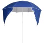 Sombrilla de playa con paredes laterales azul 215 cm de vidaXL, Sombrillas - Ref: Foro24-318837, Precio: 34,06 €, Descuento: %