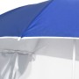 Sombrilla de playa con paredes laterales azul 215 cm de vidaXL, Sombrillas - Ref: Foro24-318837, Precio: 34,06 €, Descuento: %