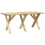 Mesa de jardín de madera de pino impregnada 160x73x70 cm de vidaXL, Mesas de jardín - Ref: Foro24-318424, Precio: 110,97 €, D...