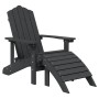 Adirondack garden chairs with footrest & anthracite HDPE table by vidaXL, Garden chairs - Ref: Foro24-3095713, Price: 334,81 ...