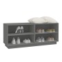 Shoe cabinet made of solid gray pine wood 110x34x45 cm by vidaXL, Shoe racks and shoe organizers - Ref: Foro24-813542, Price:...