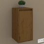 Wall cabinet 2 pcs honey brown pine wood 30x30x60 cm by vidaXL, Shelves and shelves - Ref: Foro24-813492, Price: 77,38 €, Dis...