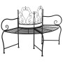 Black steel garden bench 150 cm by vidaXL, garden benches - Ref: Foro24-318823, Price: 125,49 €, Discount: %