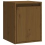 Wall cabinet 2 units made of pine wood in honey brown color 30x30x40 cm by vidaXL, Shelves and shelves - Ref: Foro24-813482, ...