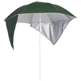 Sonnenschirm mit grünen Seitenwänden 215 cm von vidaXL, Sonnenschirme - Ref: Foro24-318838, Preis: 34,99 €, Rabatt: %