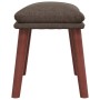 Taupe gray fabric footstool 45x29.5x35 cm by vidaXL, Ottomans - Ref: Foro24-341466, Price: 43,38 €, Discount: %