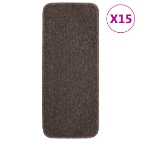 Stair mats 15 pcs brown rectangular 60x25 cm by vidaXL, Stair mats - Ref: Foro24-340400, Price: 38,83 €, Discount: %