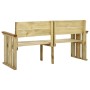 Banco de jardín de madera de pino impregnada 172 cm de vidaXL, Bancos de jardín - Ref: Foro24-318408, Precio: 73,70 €, Descue...