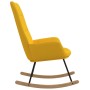 Silla mecedora de tela amarillo mostaza de vidaXL, Mecedoras - Ref: Foro24-341260, Precio: 112,64 €, Descuento: %