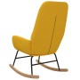 Silla mecedora de tela amarillo mostaza de vidaXL, Mecedoras - Ref: Foro24-341260, Precio: 112,64 €, Descuento: %