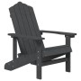 Adirondack garden chair with anthracite gray HDPE table by vidaXL, Garden chairs - Ref: Foro24-3095701, Price: 219,91 €, Disc...