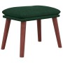 Dark green fabric footstool 45x29.5x35 cm by vidaXL, Ottomans - Ref: Foro24-341462, Price: 43,38 €, Discount: %