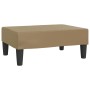 Reposapiés de cuero sintético capuchino 78x56x32 cm de vidaXL, Otomanas - Ref: Foro24-337714, Precio: 59,02 €, Descuento: %