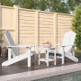 Adirondack-Gartenstühle mit weißem HDPE-Tisch von vidaXL, Gartenstühle - Ref: Foro24-3095704, Preis: 248,56 €, Rabatt: %