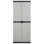 Garden cabinet with 3 shelves gray and black 68x40x168 cm by vidaXL, Lockers and storage cabinets - Ref: Foro24-340984, Price...