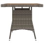 Garden table synthetic rattan and solid gray acacia 70x70x72 cm by vidaXL, Garden tables - Ref: Foro24-318695, Price: 100,66 ...