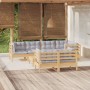 Garden furniture set 8 pieces and cushions solid pine wood by vidaXL, Garden sets - Ref: Foro24-3096495, Price: 637,67 €, Dis...