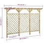 Valla de jardín con pérgola madera pino impregnada 300x50x200cm de vidaXL, Celosía - Ref: Foro24-318417, Precio: 246,55 €, De...