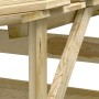 Pergolas with roof 2 pcs impregnated pine wood 100x90x100 cm by vidaXL, Pergolas, arches and garden trellises - Ref: Foro24-3...