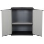 Garden cabinet with 1 gray and black shelf 68x40x85 cm by vidaXL, Lockers and storage cabinets - Ref: Foro24-340981, Price: 8...