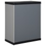 Garden cabinet with 1 gray and black shelf 68x40x85 cm by vidaXL, Lockers and storage cabinets - Ref: Foro24-340981, Price: 8...