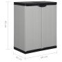 Garden cabinet with 1 gray and black shelf 68x40x85 cm by vidaXL, Lockers and storage cabinets - Ref: Foro24-340981, Price: 8...