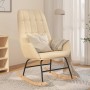 Cream-colored fabric rocking chair by vidaXL, Rocking chairs - Ref: Foro24-341255, Price: 113,90 €, Discount: %