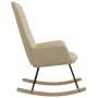 Cream-colored fabric rocking chair by vidaXL, Rocking chairs - Ref: Foro24-341255, Price: 112,75 €, Discount: %