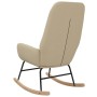 Cream-colored fabric rocking chair by vidaXL, Rocking chairs - Ref: Foro24-341255, Price: 112,75 €, Discount: %