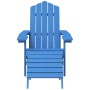 Adirondack garden chairs 2 units with aquamarine HDPE footrest by vidaXL, Garden chairs - Ref: Foro24-3095699, Price: 357,60 ...