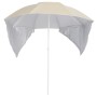 Beach umbrella with sand-colored side walls 215 cm by vidaXL, Umbrellas - Ref: Foro24-318836, Price: 34,06 €, Discount: %