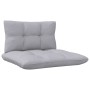 2-seater garden sofa with solid gray pine wood cushions by vidaXL, Outdoor sofas - Ref: Foro24-3095991, Price: 160,11 €, Disc...